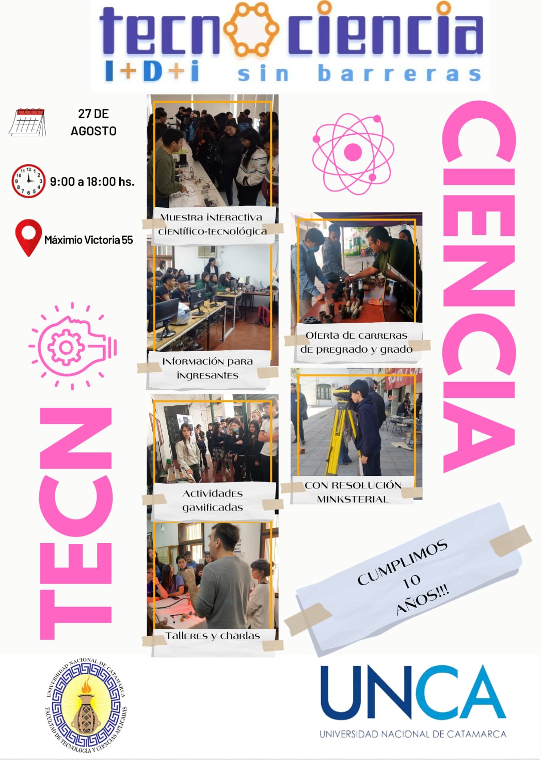 Tecno-Ciencia I+D+i sin barreras - Evento anual FTycA UNCA